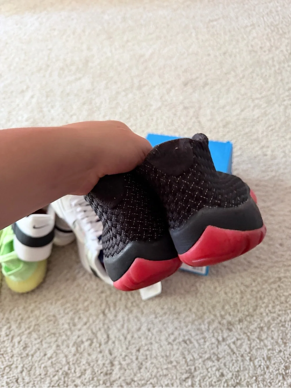 Jordan black and red future